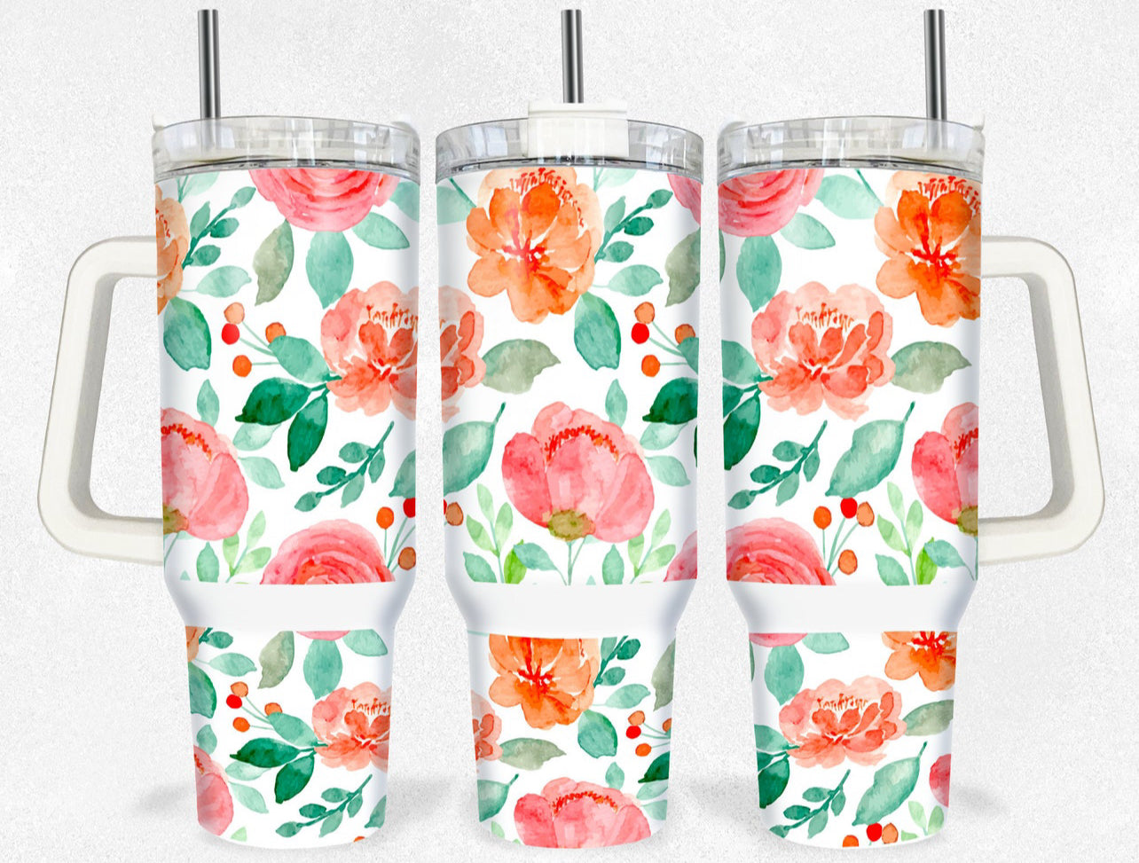 Flowers 40oz Dupe Tumbler