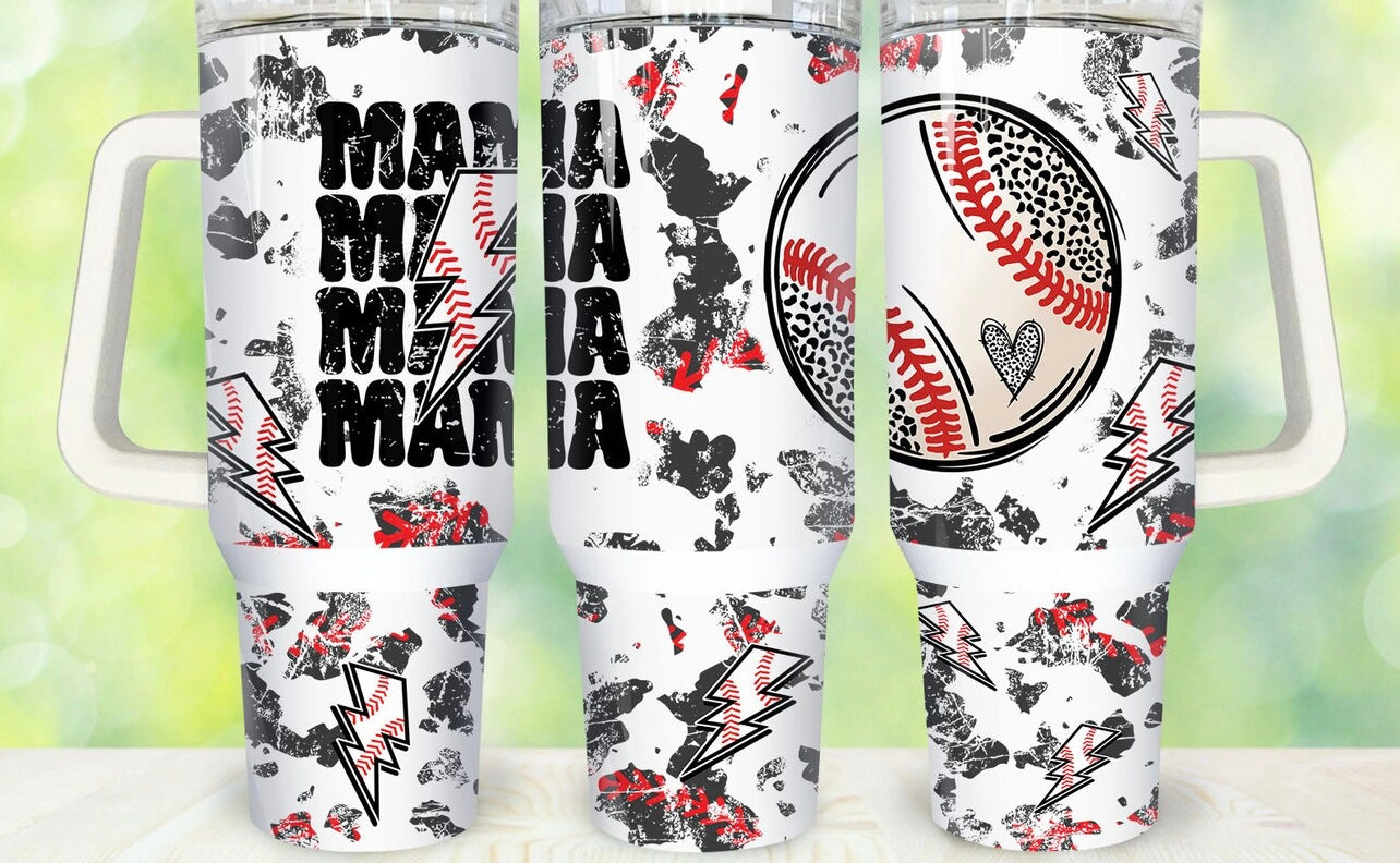 Baseball Mom 40oz Dupe Tumbler