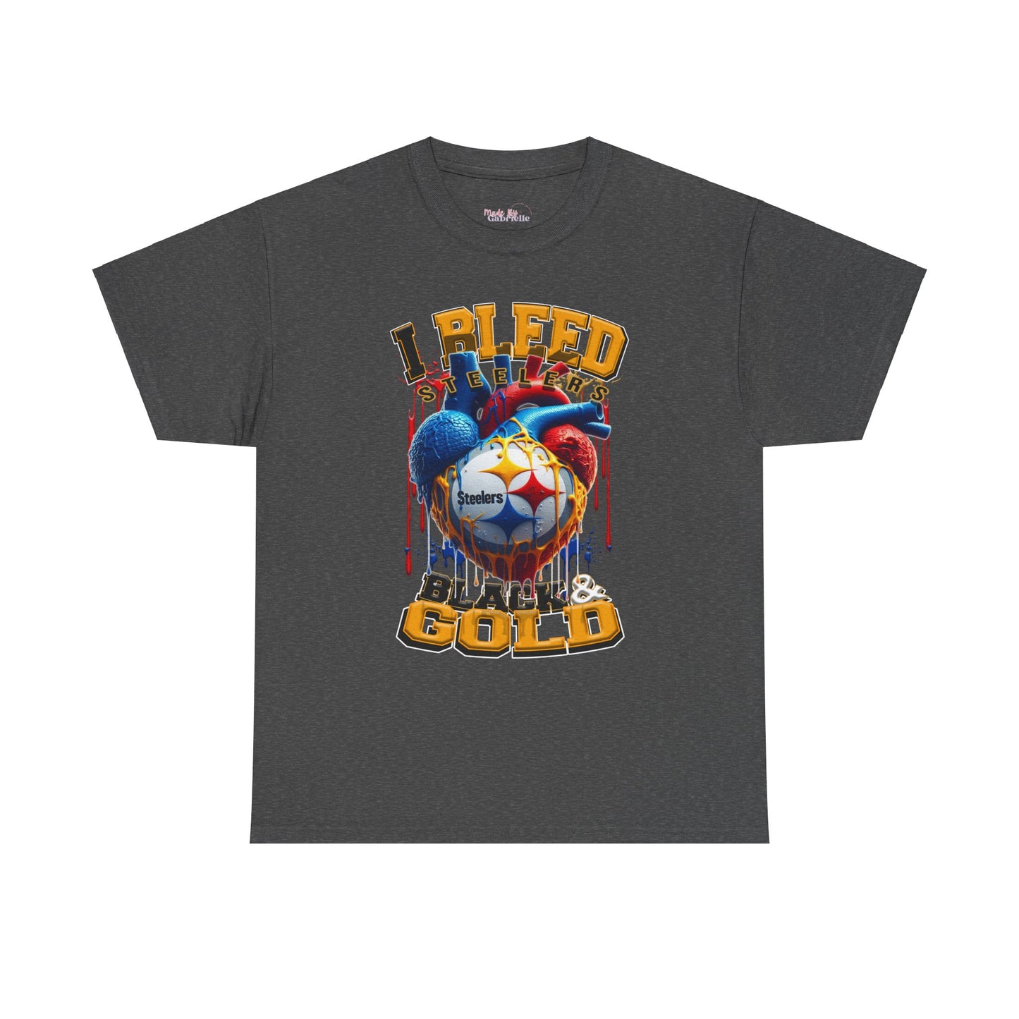 Pittsburg Steelers Unisex Tee, I Bleed Black & Gold, NFL Tshirt, Football Fan Shirt, Sports Tee