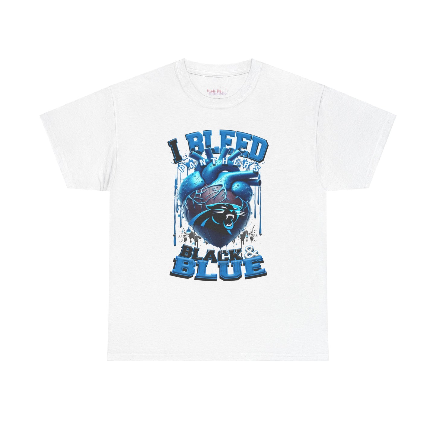 Carolina Panthers Unisex Tee, I Bleed Black & Blue, NFL Tshirt, Football Fan Shirt, Sports Tee