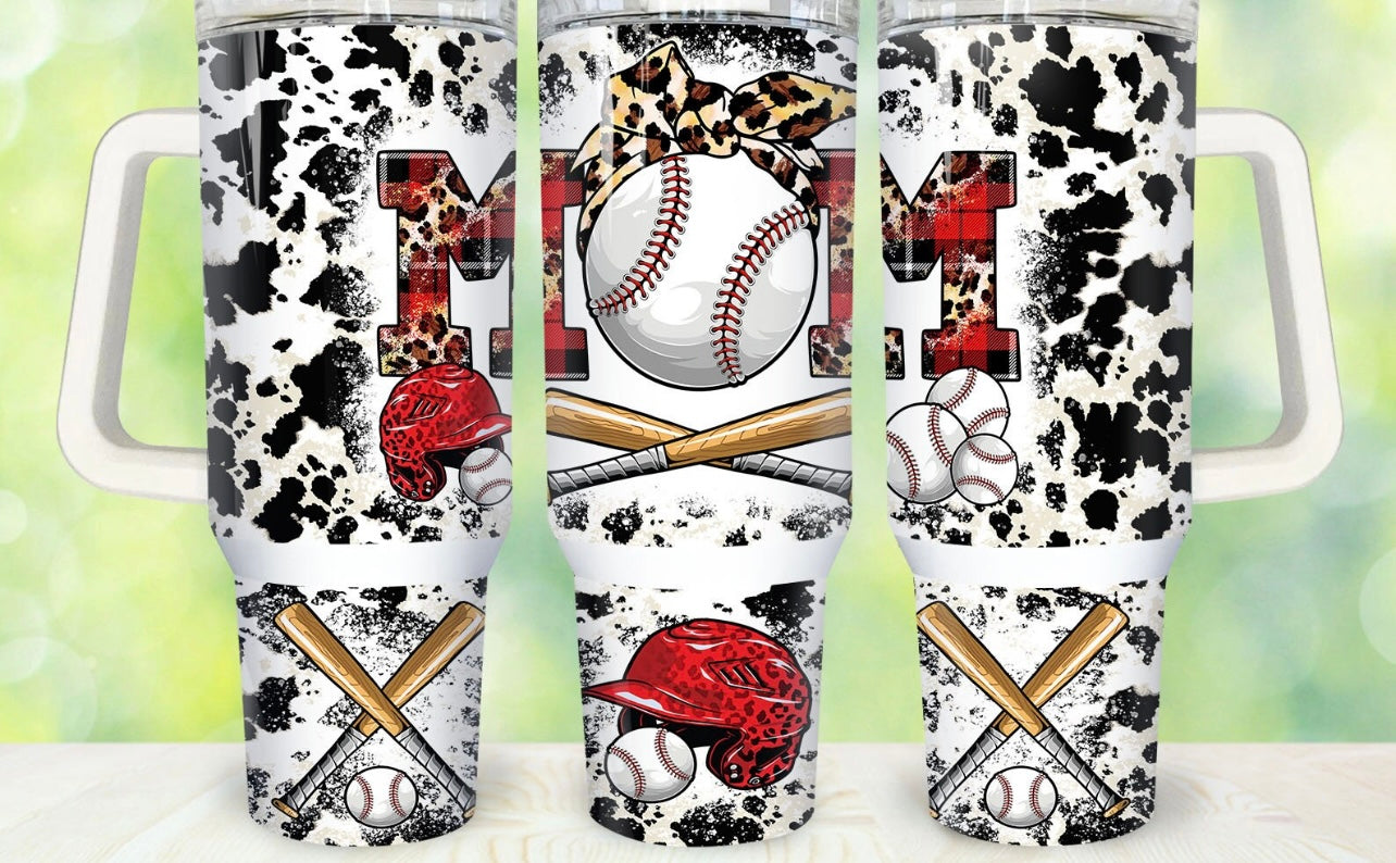 Baseball Mom 40oz Dupe Tumbler