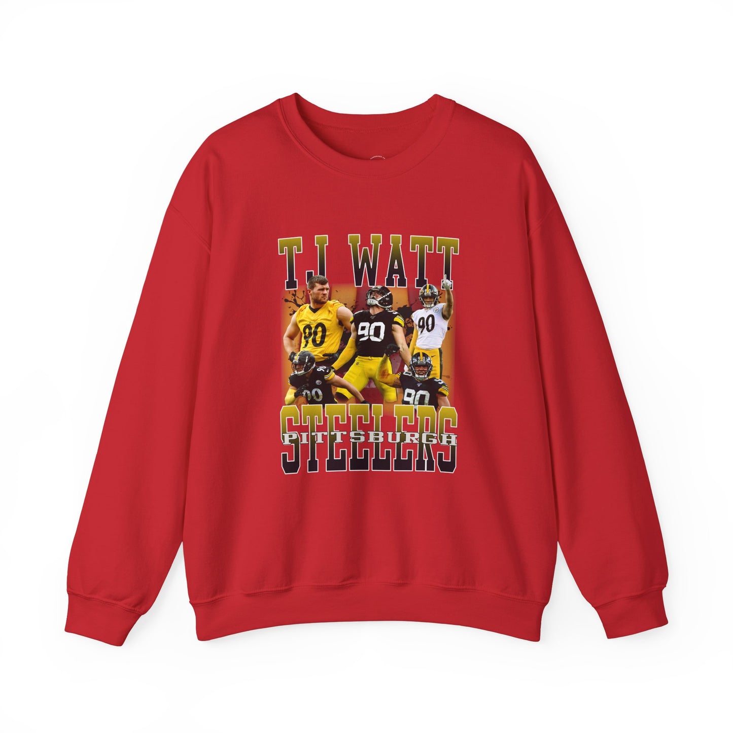Vintage Pittsburgh Football Sweatshirt, Crewneck, NFL Shirt, TJ Watt Retro 90s Bootleg, Sports Fan Gift
