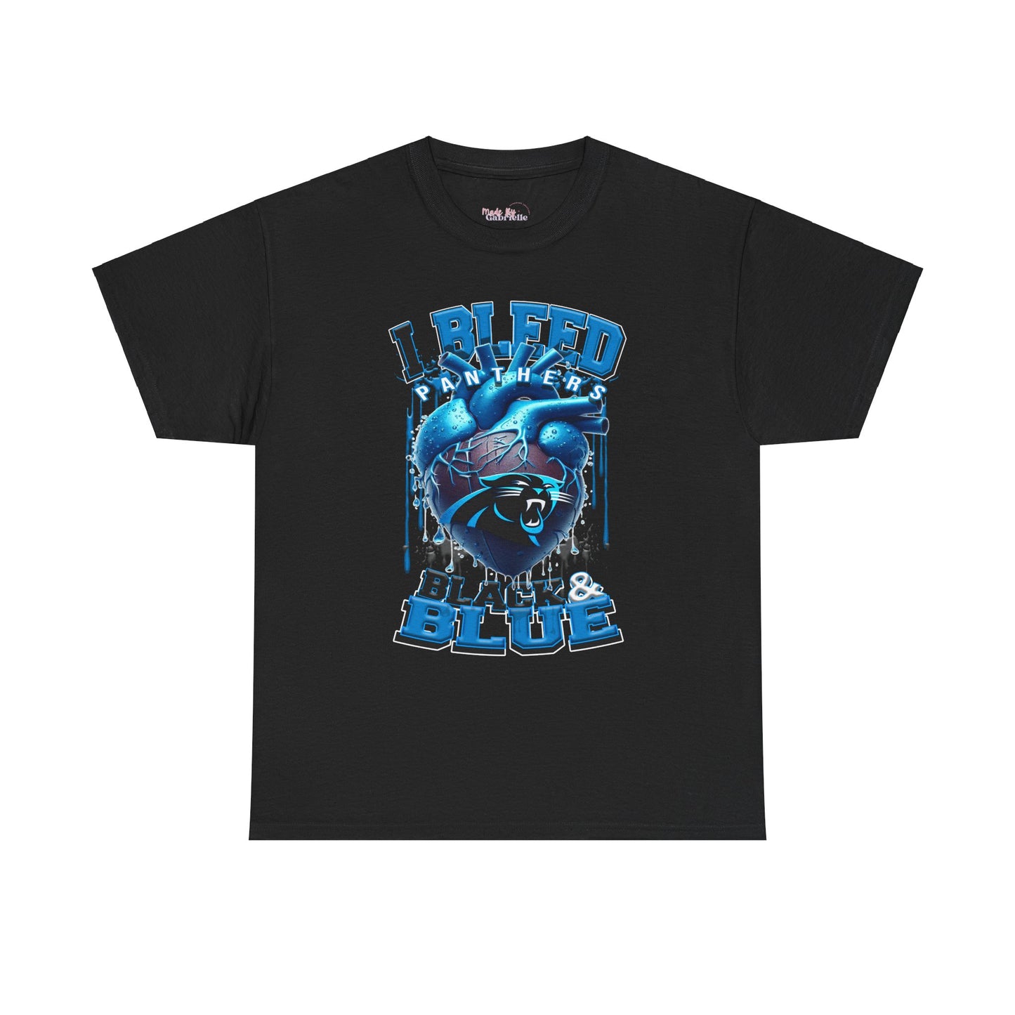 Carolina Panthers Unisex Tee, I Bleed Black & Blue, NFL Tshirt, Football Fan Shirt, Sports Tee