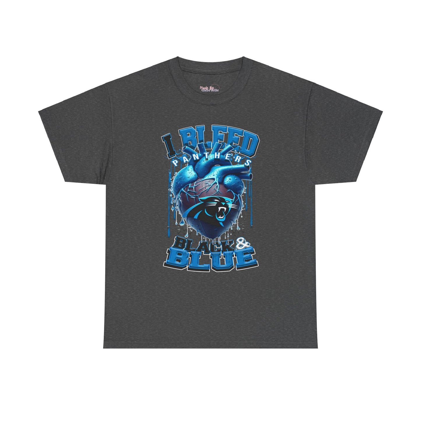 Carolina Panthers Unisex Tee, I Bleed Black & Blue, NFL Tshirt, Football Fan Shirt, Sports Tee