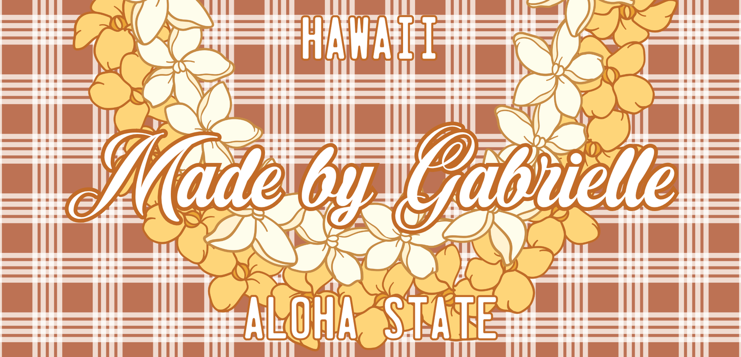 Women's Palaka License Plate Lei ✨ Custom Name Graduation Lei