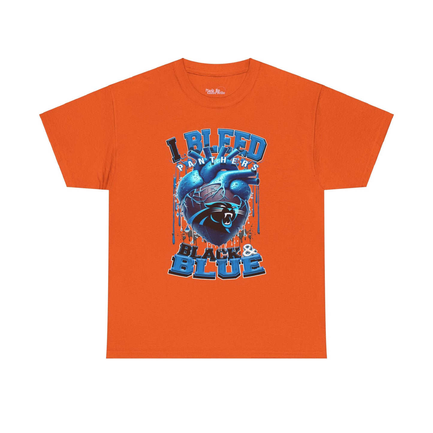 Carolina Panthers Unisex Tee, I Bleed Black & Blue, NFL Tshirt, Football Fan Shirt, Sports Tee