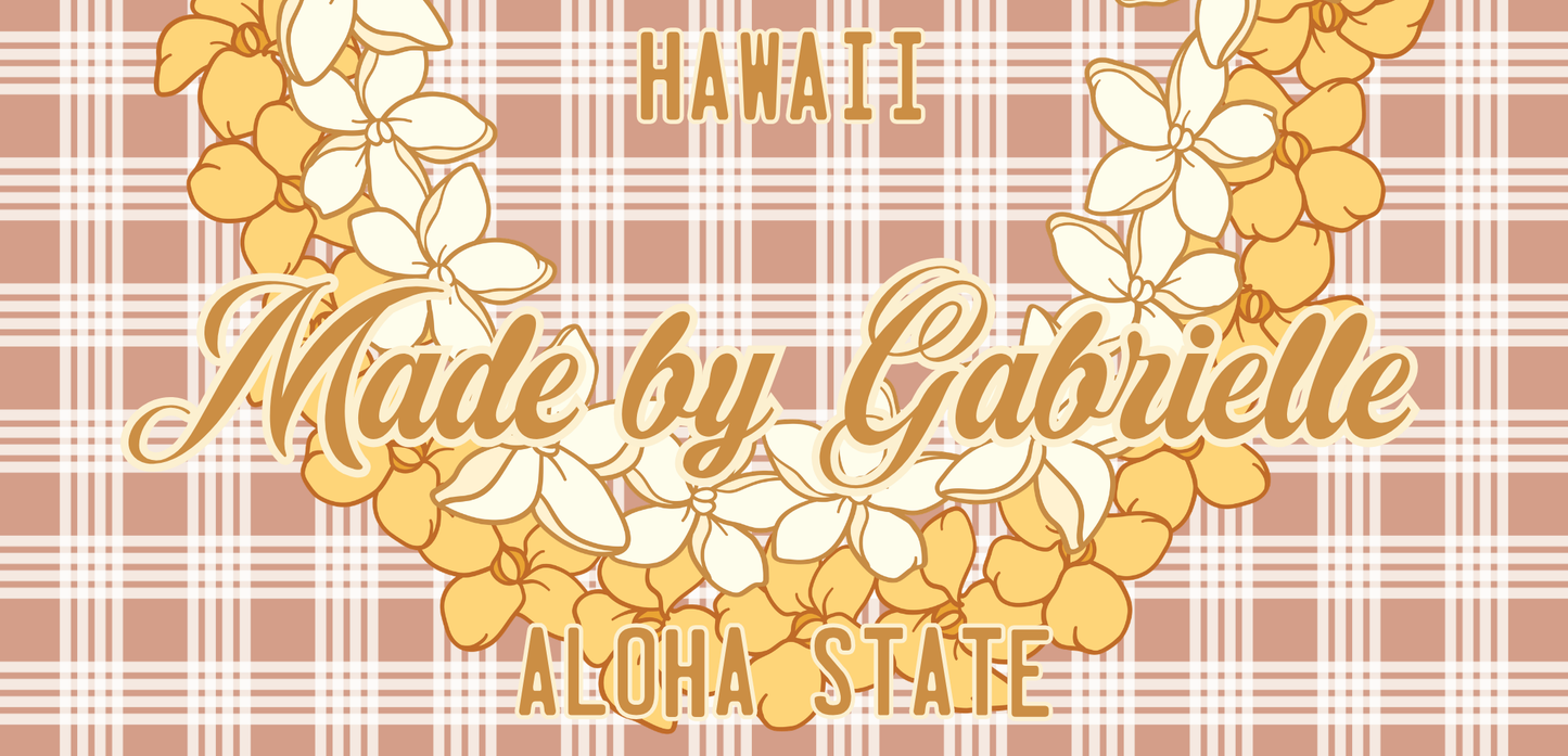 Women's Palaka License Plate Lei ✨ Custom Name Graduation Lei