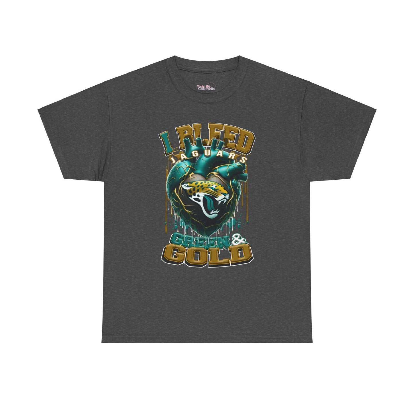 Jacksonville Jaguars Unisex Tee, I Bleed Green & Gold, NFL Tshirt, Football Fan Shirt, Sports Tee