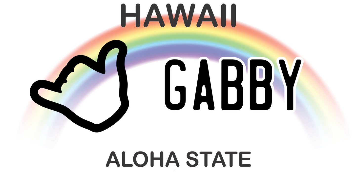 Hawaii Inspired License Plate Lei
