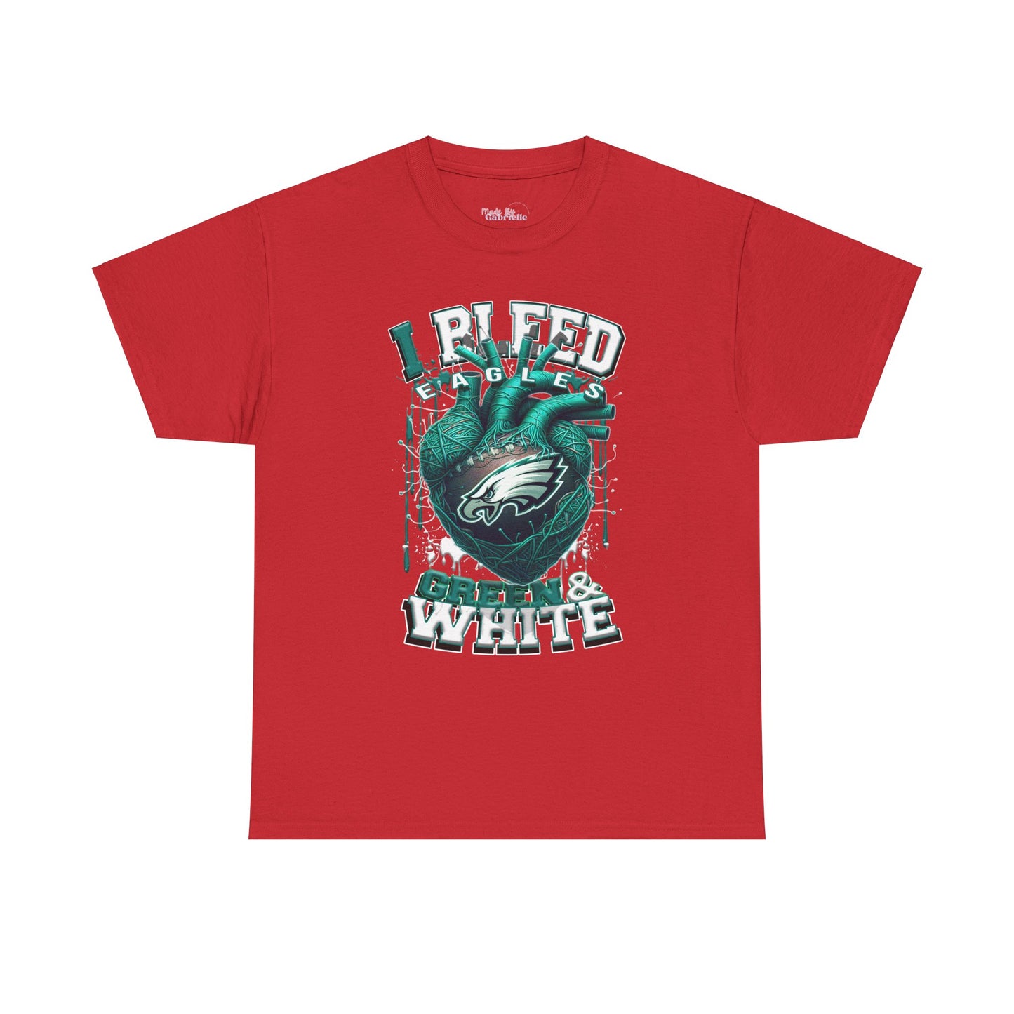 Philadelphia Eagles Unisex Tee, I Bleed Green & White, NFL Tshirt, Football Fan Shirt, Sports Tee