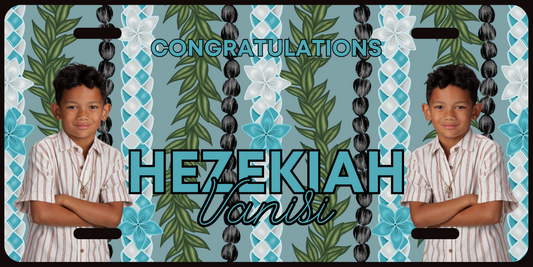 School Lei License Plate Leis